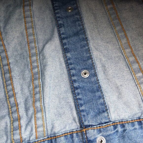 TRUE Religion Jean Jacket XXL Trucker Jacket Blue - Picture 12 of 13